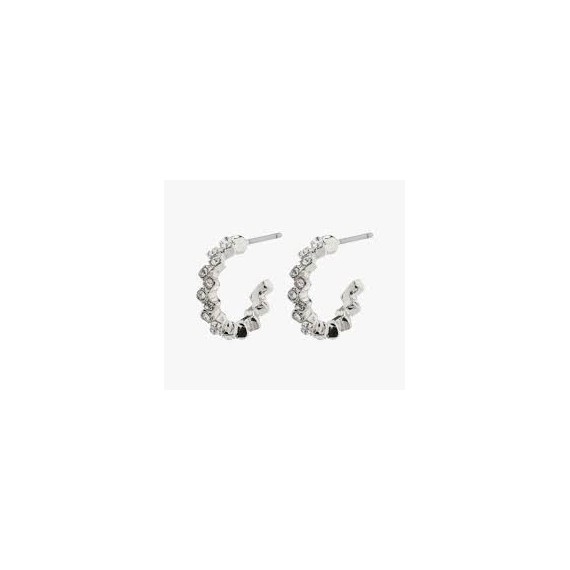 Pilgrim Ester Crystal Hoop Earrings