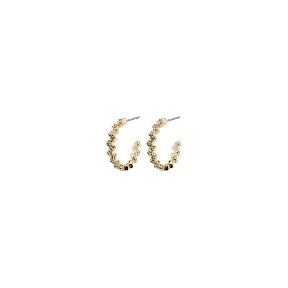 Pilgrim Ester Crystal Hoop Earrings