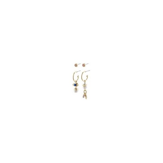 Pilgrim Thankful Asymmetric 2 in 1 Earring