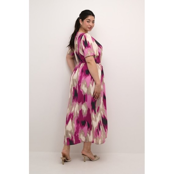 Kaffe Calona Dress Pink Abstract Print