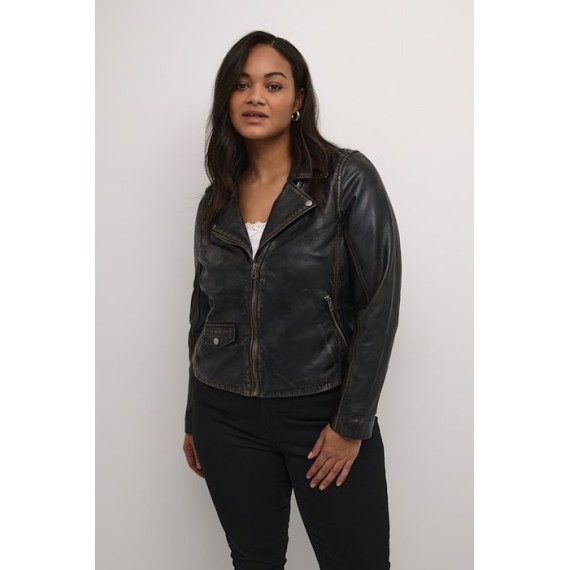 Kaffe Cjanet Leather Jacket