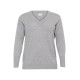 Kaffe Cluno V-Neck Pullover Grey Melange