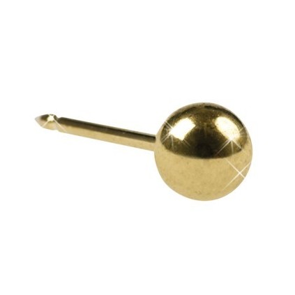 Inverness Øredobber 11C, 24k Gold 4 mm Ball