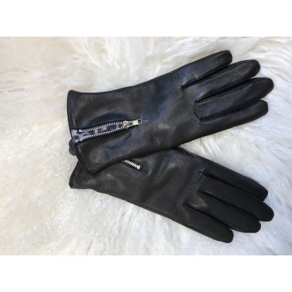 Gloves Goatskin - Metal zip