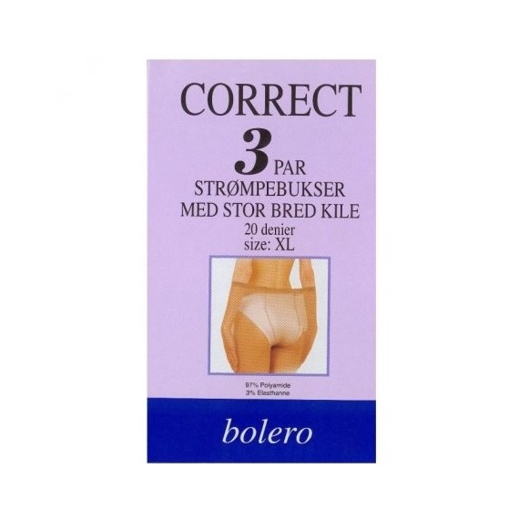 Bolero Correct 3 pk 20 Den