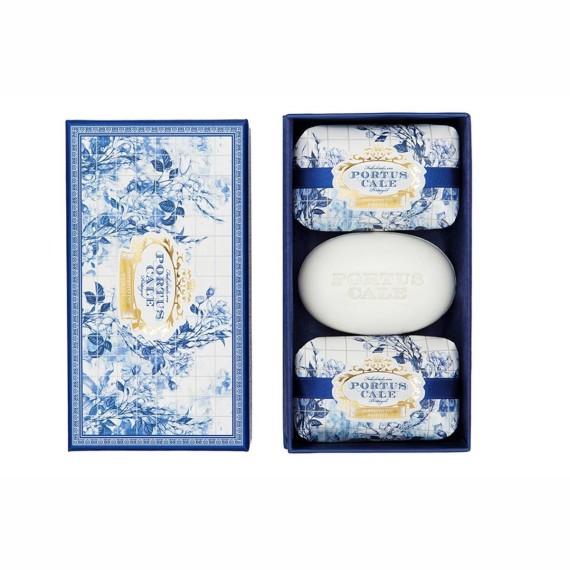 Portus Cale Gold & Blue Giftset Soap 150g * 3