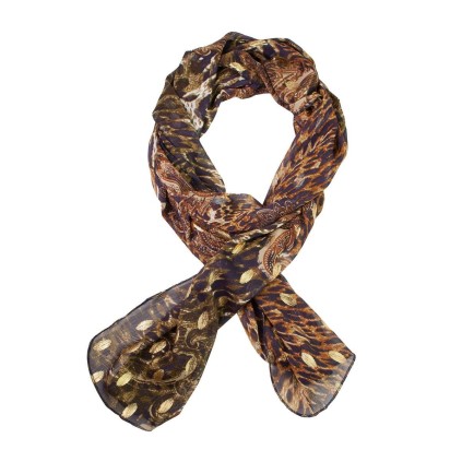 Bohème Scarf Gold Print